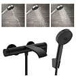 HANSGROHE - Hansgrohe Vivenis Pulsify Set Mitigeur bain/douche, bec cascade + Douchette 3 jets Relaxation avec support et flexible (75420670-Pulsify2) - vignette