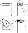 IDEAL STANDARD - Porcher Lave-mains d'angle Ulysse 34 x 34 x 44 cm, blanc (E899701) - vignette