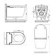 WC CLEAN - Cuvette lavante suspendue – WC japonais sans bride - tesa - vignette