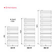 THERMADOR - Radiateur sèche-serviettes Eau Chaude WELA 496W - THERMADOR - WEL5501424 - vignette