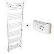 THERMADOR - Sèche-Serviettes MAHANA Galbé Mixte 631W + kit Elec 500W en acier blanc - THERMADOR - MAH5001496GM - vignette