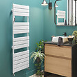 ATLANTIC - Radiateur sèche-serviettes Adélis Atlantic - Eau chaude - 491W - Blanc brillant - vignette