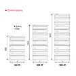 THERMADOR - Radiateur sèche-serviettes Eau Chaude WELA 349W - THERMADOR - WEL550976 - vignette