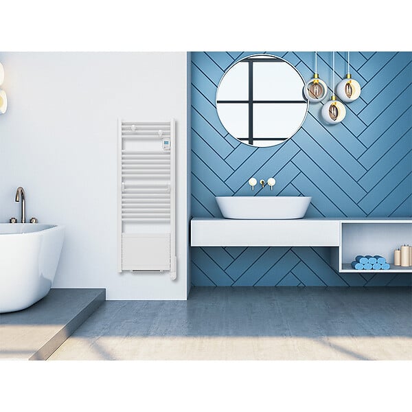 INTUIS - Sèche serviette électrique EZYBAIN BOOST  Intuis - 500 + 800W - fluide - blanc - large