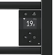 THERMOR - Sèche-serviettes connecté Riva 5 avec soufflerie 1750W Gris menhir - THERMOR - 471641 - vignette