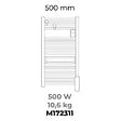 INTUIS - Sèche serviette électrique compact EZYBAIN  Intuis - 500W - fluide - blanc - vignette