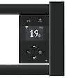 THERMOR - Sèche-serviettes étroit connecté Riva 5 - 300+1000W - Avec soufflerie - Noir carbone - vignette