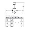 VORTICE - Ventilateur plafonnier d'intérieur à pâles modulaires blanc 120 cm - VORTICE - VPNECO120 - vignette