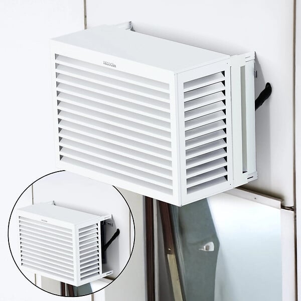DECOCLIM - Lot de 2 joues latérales en alu blanc crème taille S - DECOCLIM - DECOCLIM-23AS9001-JLAT - large