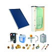 THERMADOR - Chauffe-eau solaire 1 capteur solaire fixation toiture plate + ballon ECS 200L blanc - vignette