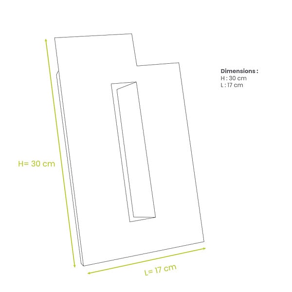 DECOCLIM - Lot de 2 joues latérales en alu pour extension hauteur blanc crème taille S - DECOCLIM-23AS9001-JLATP - large