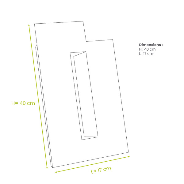DECOCLIM - Lot de 2 joues latérales en alu pour extension hauteur blanc crème taille M - DECOCLIM-23AM9001-JLATP - large