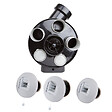 AXELAIR - Kit Hygro B VMC simple flux hygroréglable PENTA ES + 3 bouches électriques - AXELAIR - KHBEST5160 - vignette