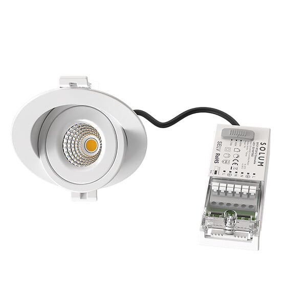 SOLUM - LEO Spot encastré noir 8W. 690Lm. CCT 2700K/3000K/4000K. Orientable 90. Rotatif 360 - SOLUM - S0160790D - large