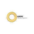 SOLUM - Collerette ronde fixe Or pour LECCO - SOLUM - L005G - vignette