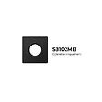 SOLUM - Collerette Noir Mat Carrée magnétique pour TWO et CANIS - SOLUM - SB102MB - vignette