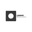 SOLUM - Collerette carrée fixe Noir mat pour LECCO - SOLUM - L006MB - vignette