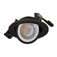 SOLUM - LECCO Noir Spot encastré 6W. 606-663Lm. dimmable. CCT 2700-3000-4000K - SOLUM - S0280690D - vignette