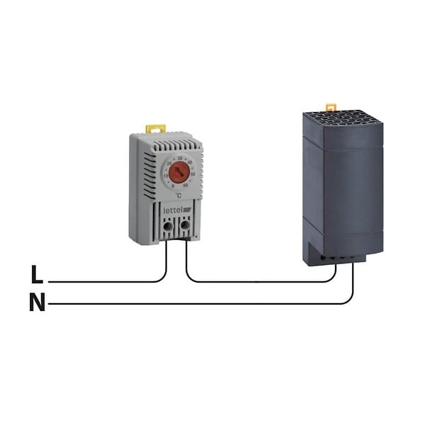 LETTEL - Résistance isolée pour régulation d'armoire électrique 150W 230V - LETTEL - GTA-RI-230-150 - large
