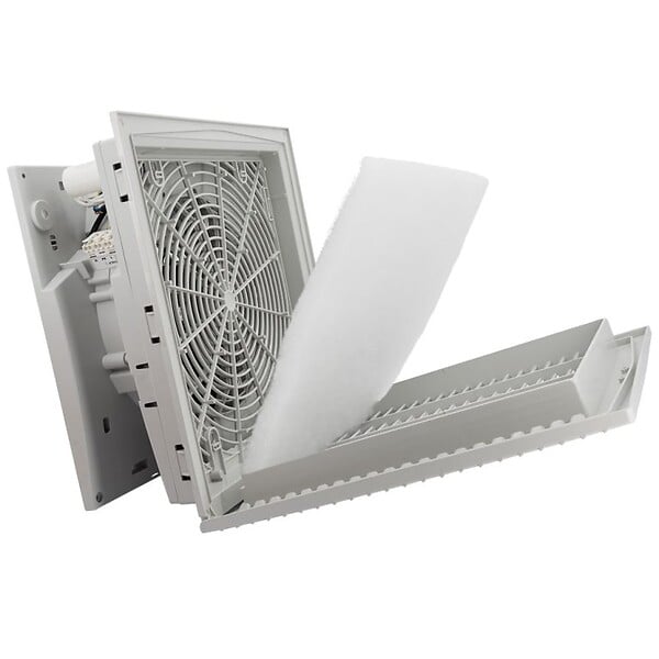 LETTEL - Grille 325x325 avec ventilateur 230V et filtre pour armoire électrique - LETTEL - GTA-291-VFF-230 - large