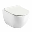 RAVAK - Ravak Uni Chrome cuvette suspendu, sans bride, fixations invisibles + abattant softclose, blanc (UniRimless) - vignette