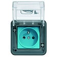 HAGER - Prise de recharge pour véhicule électrique extérieure en saillie étanche 3.7 kW - HAGER - XEV080 - vignette