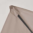 OVIALA - Toile pour parasol déporté 4x3m taupe - Caserta - vignette