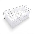 SPALINA - Baignoire Balnéo 2 Personnes Cetana Duo Wave 170 X100 X63 Cm, By Spalina - vignette