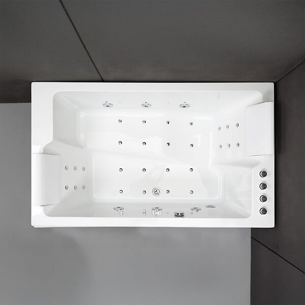 SPALINA - Baignoire Balnéo 2 Personnes Cetana Duo Wave 170 X100 X63 Cm, By Spalina - large