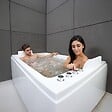 SPALINA - Baignoire Balnéo 2 Personnes Cetana Duo Wave 170 X100 X63 Cm, By Spalina - vignette