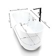 SPALINA - Baignoire Balnéo Ukio white Bulle 175 x75 x65 cm, by SPALINA - vignette
