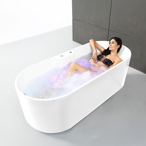 SPALINA - Baignoire Balnéo Ukio white Bulle 175 x75 x65 cm, by SPALINA - large
