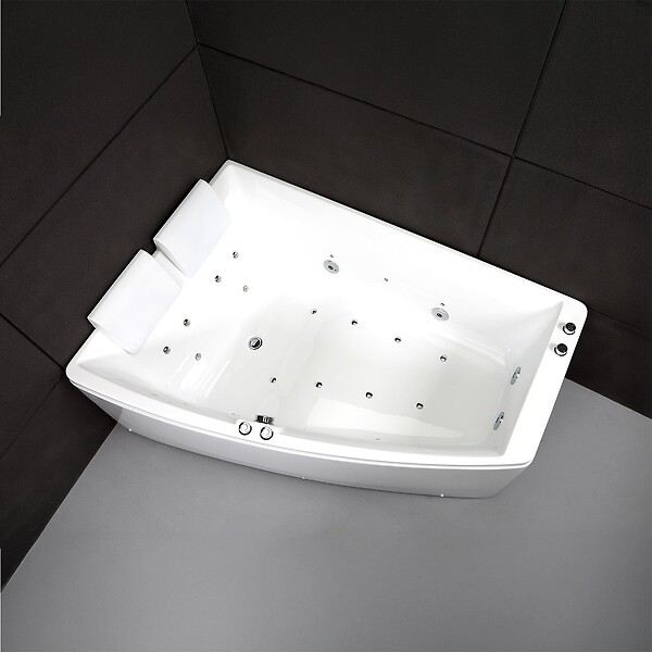 SPALINA - Baignoire Balnéo Sangha duo Wave gauche 170 x120 x63 cm, by SPALINA - large