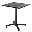 OVIALA - Table de jardin carrée en aluminium - Cardiff - vignette