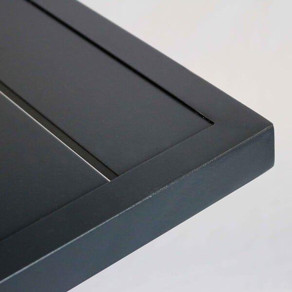OVIALA - Table de jardin carrée en aluminium - Cardiff - large