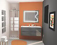 ONDEE - Meuble de salle de bain à suspendre MAX - L120cm - Anthracite - Brillant - Livré monté - vignette