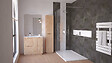ONDEE - Meuble de salle de bain à poser PALERMO - 80cm - Bois - mélaminé - Livré en kit - vignette