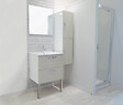 ONDEE - Caisson de colonne de salle de bain MIXY - 30cm - Blanc - Mélaminé - Livré en kit - vignette