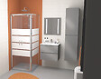 ONDEE - Colonne de salle de bain à suspendre MAX - L40cm - Anthracite - Brillant - Livré monté - vignette