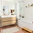JACOB DELAFON - Pack baignoire bain douche 170 x 90 Bastille vidage à gauche blanc mat + tablier en angle - vignette