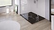ONDEE - Receveur de douche  NOLA 3 - 90x100x3 - Résine - Marbre noir - Bonde - Découpable - vignette