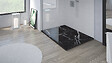 ONDEE - Receveur de douche  NOLA 3 - 90x120x3 - Résine - Marbre noir - Bonde - Découpable - vignette