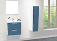 ONDEE - 2 Façades de tiroir MIXY - pour meuble de salle de bain - 80cm - Bleu - Laqué - vignette