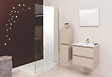 ONDEE - Paroi de douche ITALIENNE - Verre trempé 8mm - Sérigraphie Miroir - 120x200cm - vignette