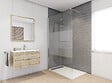 ONDEE - Paroi de douche TUHINA - Verre trempé 8mm - Sérigraphie Dépolie - 100x200cm - vignette