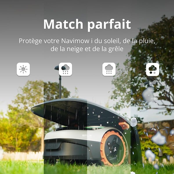 NAVIMOW - Garage pour robot tondeuse Segway Navimow i105E, i108E - large