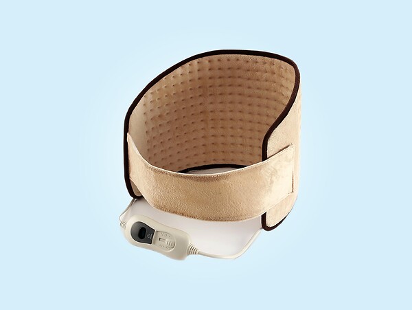 PURLINE - Coussin électrique chauffant pour lombaires 100W laine beige - large