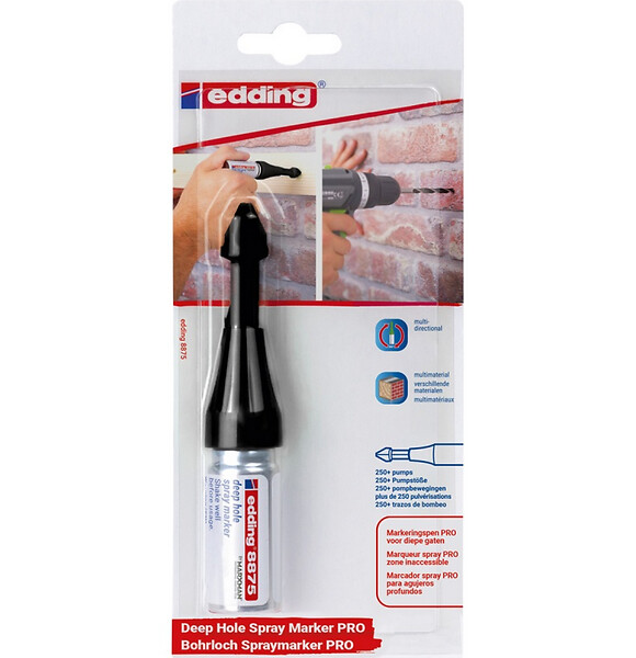 EDDING - Marqueur spray craie liquide - Zone inaccessible - Vert fluo - large