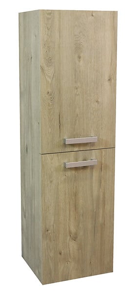 ONDEE - Colonne de Salle de Bain SMART - A suspendre - 2 Portes - 35cm - Finitions Bois - large