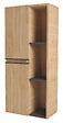 ONDEE - Colonne de rangement à suspendre EBENE - - 52 cm - Finition : Bois - 2 Portes - vignette